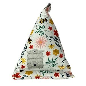 Cell Phone Pillow Stand Bumblebee Wildflower Beehive Fabric Handmade Holder